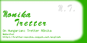 monika tretter business card